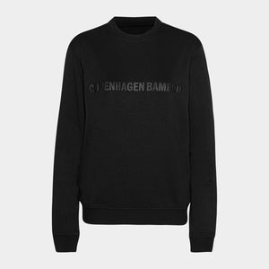 Sort bambus sweatshirt med logo XS   Copenhagen Bamboo