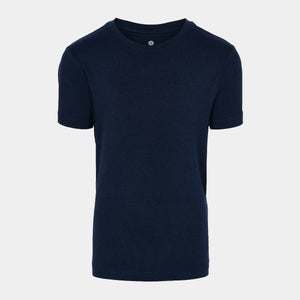 Navy bambus T-shirt med rund hals 3/4   JBS of Denmark