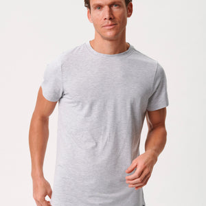 Lysegrå crew neck bambus T-shirt    Copenhagen Bamboo