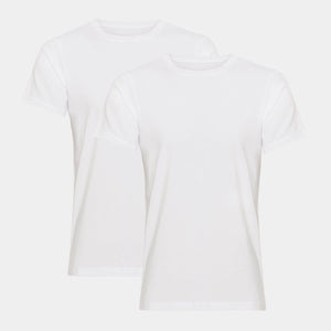 2-pack vit bambu t-shirt till pojke JBS