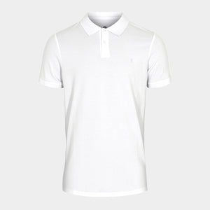 Hvid pique bambus polo shirt S   JBS of Denmark