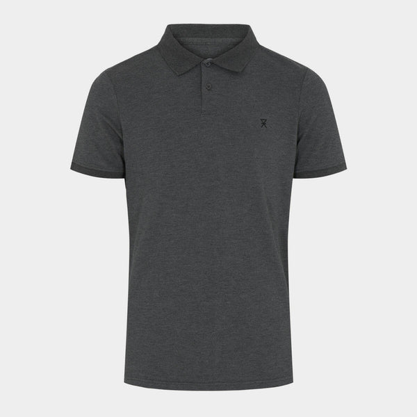 Mørkegrå pique bambus polo shirt S   JBS of Denmark