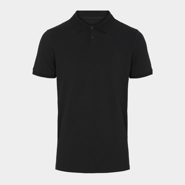 Sort pique bambus polo shirt S   JBS of Denmark