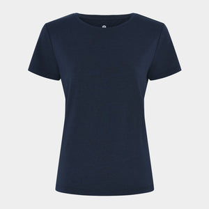 Navy bambus T-shirt med rund hals XS   JBS of Denmark