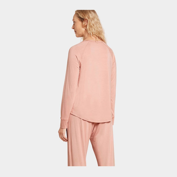 Rosa långärmad raglan bambu pyjamas tröja Boody