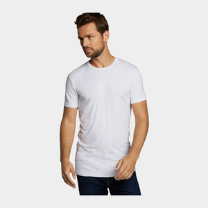 Ruben bambus crew neck T-shirt - hvid 2 pak    Bamboo Basics