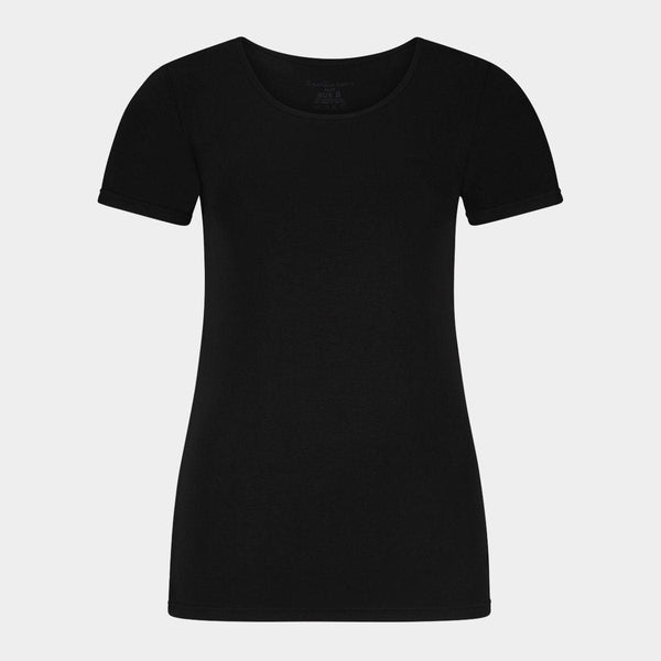 Kate bambu T-shirt rund hals - svart 2-pack Bamboo Basics