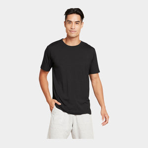 Sort bambus T-shirt crew neck    Boody