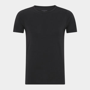 2 pak sorte slim fit T-shirts i bambus    Lindbergh